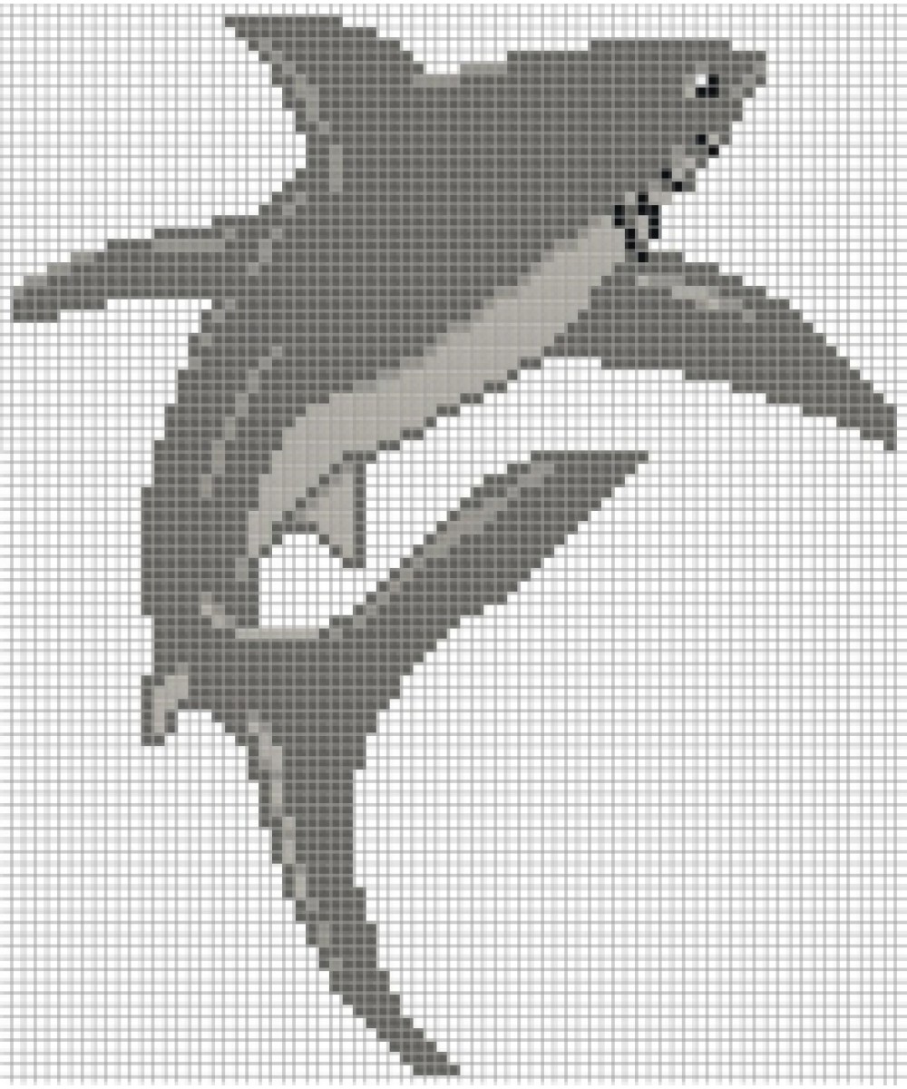 Panou mozaic decorativ Shark nr.1 | Algara Mosaic