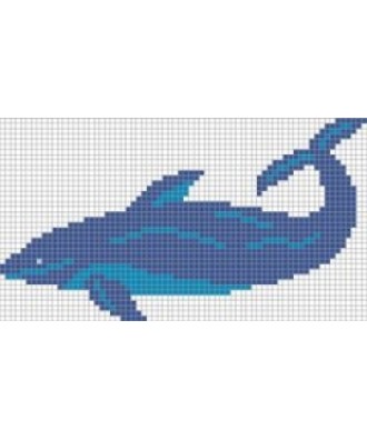 Panou mozaic decorativ Shark nr.3 | Algara Mosaic