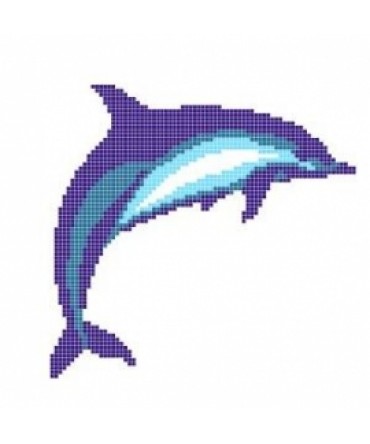 Panou mozaic decorativ Dolphin nr.3 | Algara Mosaic