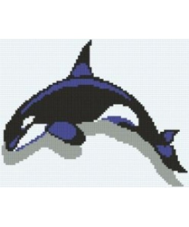 Panou mozaic decorativ Killer whale nr.5 | Algara Mosaic