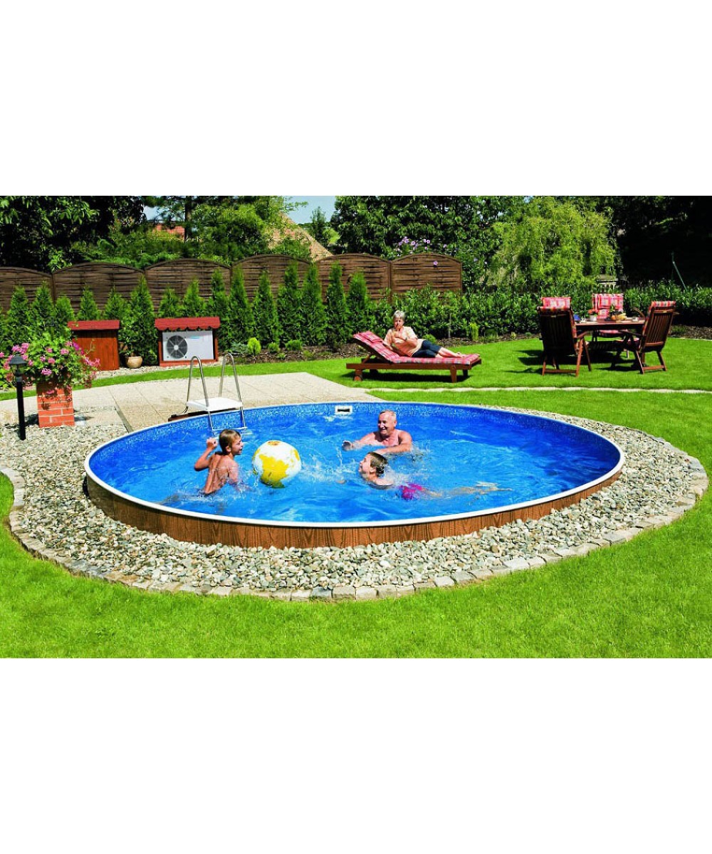 Piscina supraterana rotunda Azuro dimensiuni d460 H-120cm | EU
