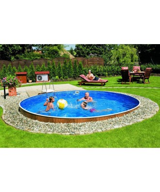 Piscina supraterana rotunda Azuro dimensiuni d460 H-120cm | EU