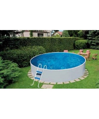 Piscina supraterana rotunda Azuro cu perete metalic dimensiuni d360 H-90cm | EU