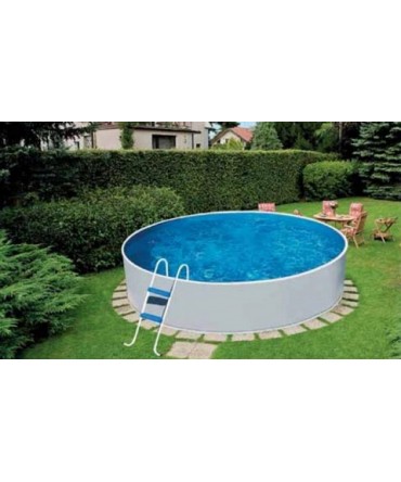 Piscina supraterana rotunda Azuro cu perete metalic dimensiuni d360 H-90cm | EU