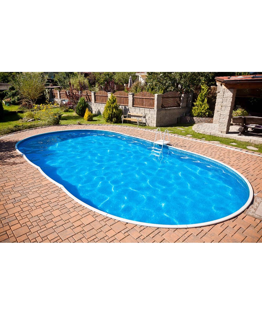 Piscina supraterana rotunda Azuro cu perete metalic dimensiuni 910cm x 460cm H-120cm | EU
