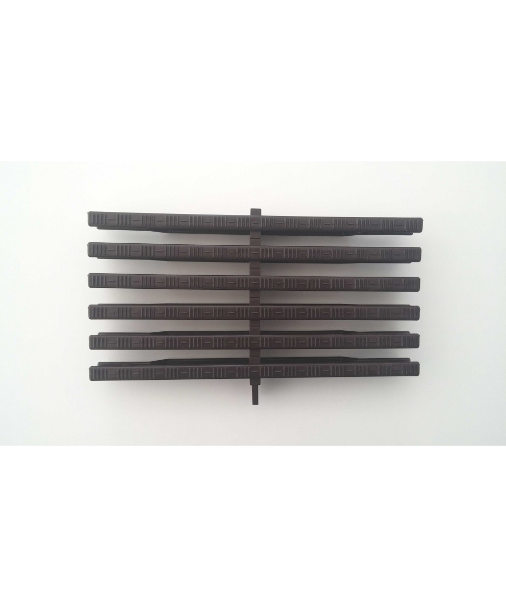 Gratar pentru piscina cu revarsare flexibil maro inchis 242mm | Pool Supplies