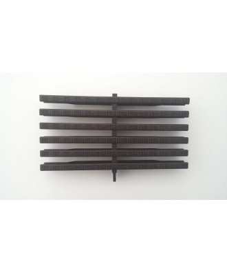 Gratar pentru piscina cu revarsare flexibil maro inchis 242mm | Pool Supplies