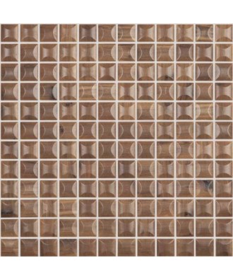 Placa ceramica reliefata seria Woods EDNA WOOD NOGAL | Vidrepur