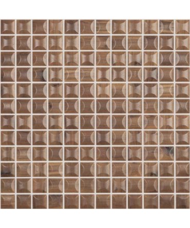 Placa ceramica reliefata seria Woods EDNA WOOD NOGAL | Vidrepur