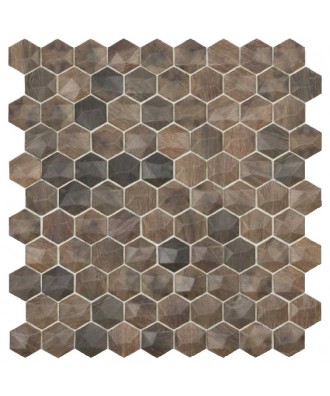 Mozaic mix tip fagure reliefat seria Woods ROYAL DARK | Vidrepur