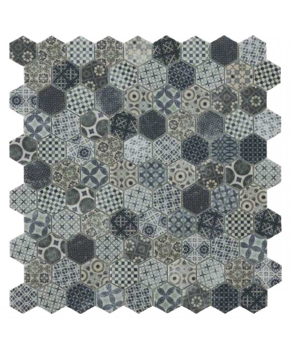 Mozaic mix tip fagure seria Terre DECOR TERRE BLUE | Vidrepur
