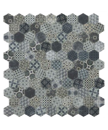 Mozaic mix tip fagure seria Terre DECOR TERRE BLUE | Vidrepur