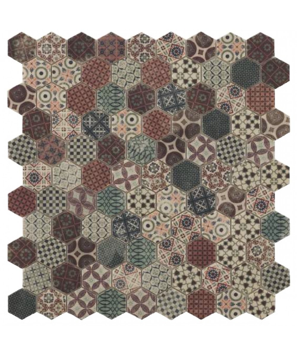 Mozaic mix tip fagure seria Terre DECOR TERRE BEIGE | Vidrepur