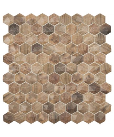 Mozaic mix tip fagure reliefat seria Woods ROYAL LIGHT | Vidrepur