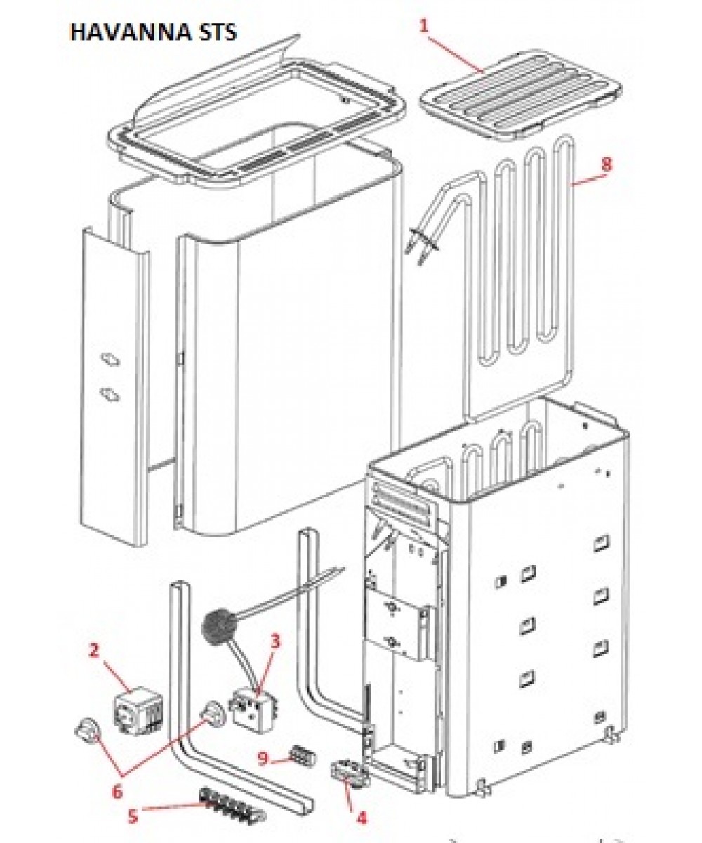 Piese schimb soba sauna HAVANNA STS | Helo