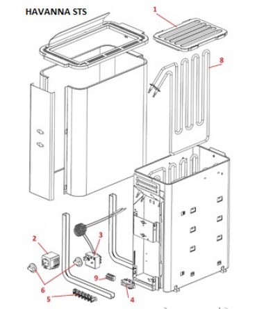Piese schimb soba sauna HAVANNA STS | Helo